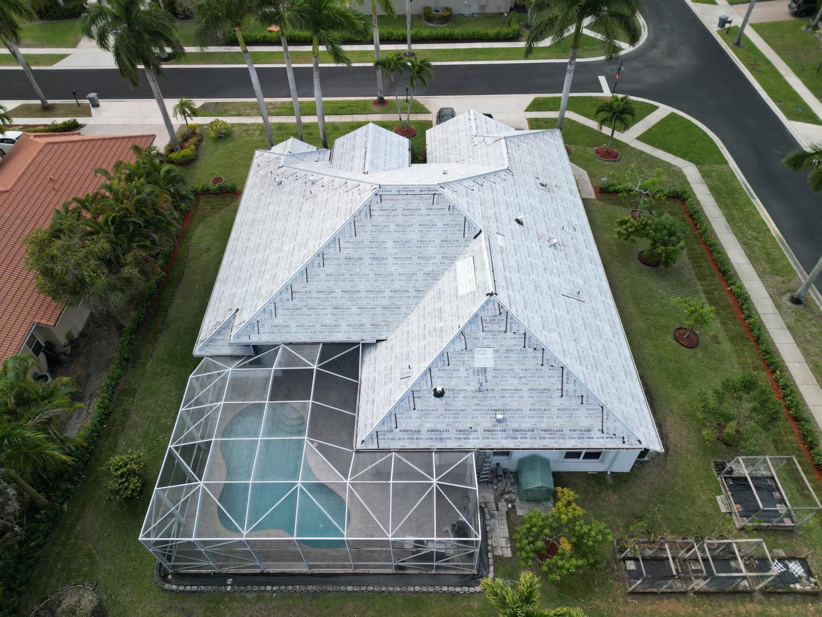 New roof installation